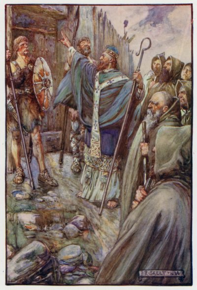 St. Columba machte das Zeichen des Kreuzes, und die großen Tore öffneten sich weit von J. R. Skelton