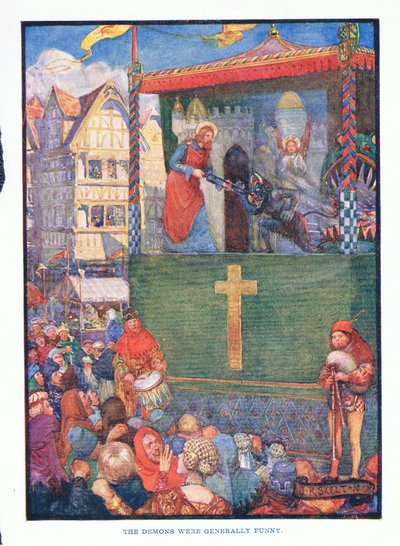 Die Dämonen waren meist lustig, aus Englische Literatur, veröffentlicht von T C & EC Jack, ca. 1920 von J. R. Skelton