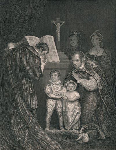 Die Hochzeit von Richard Herzog von York. Bruder von Edward V., 1478, 1821, Mitte 19. Jahrhundert von J. Rogers