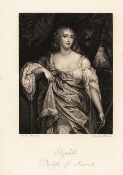 Porträt von Lady Elizabeth Seymour, Herzogin von Somerset, ehemals Elizabeth Percy, Erbin und Freundin von Königin Anne von J. Thomson