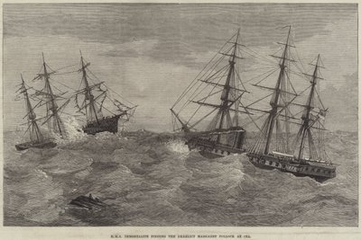 HMS Immortalite findet das Wrack der Margaret Pollock auf See von J. Wells