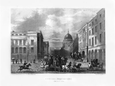 Hauptpostamt, London, 19. Jahrhundert von J. Woods