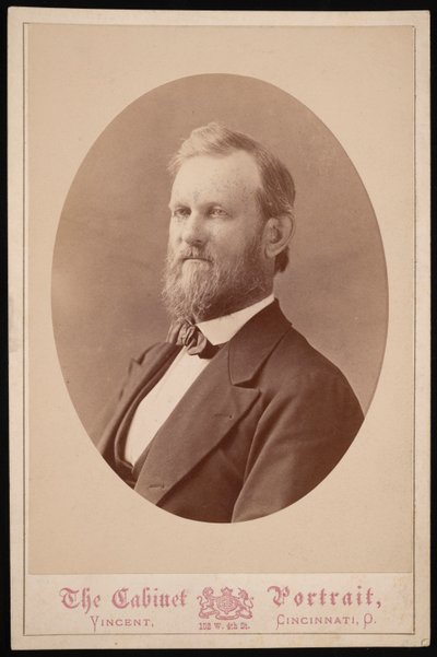 Porträt von J.H. White, zwischen 1874 und 1881 von J and W Vincent