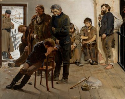 Auf dem Transport (Häftlinge) von Jacek Malczewski