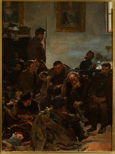 Auf der Etappe (Sibirier) von Jacek Malczewski