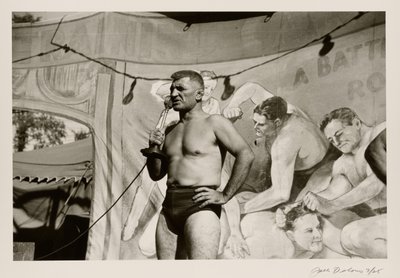 Mann mit Mikrofon von Jack Delano