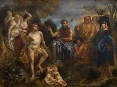 Das Urteil des Midas von Jacob (studio of) Jordaens