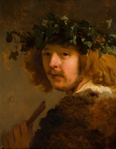 Hirte mit einer Flöte Selbstporträt, ca. 1637 von Jacob Adriaensz. Backer
