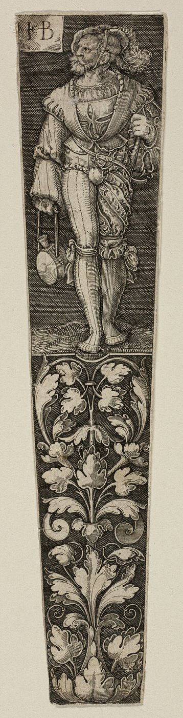 Dolchsheide mit einem Landsknecht von Jacob Binck