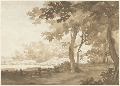 Landschaft mit einem Weg unter Bäumen von Jacob  Cats