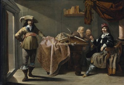 Almosen in einem Notariatsbüro von Jacob Duck