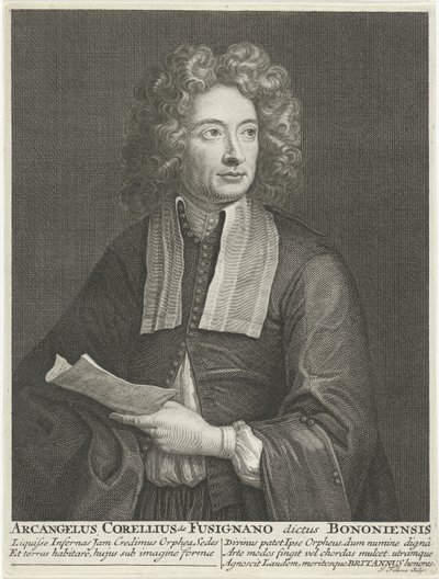 Porträt des Komponisten und Violinisten Arcangelo Corelli von Jacob Folkema