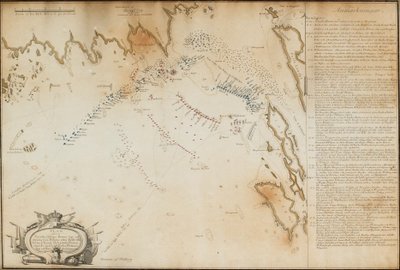 Die Schlacht von Viborg Bay, 1790 Karte, 1790 von Jacob Gillberg