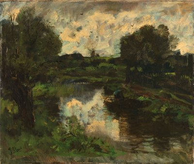 Eine Polderlandschaft nach einem Gewitter von Jacob Henricus or Hendricus Maris
