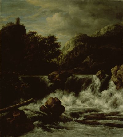 Gebirgslandschaft mit Wasserfall von Jacob van Ruisdael