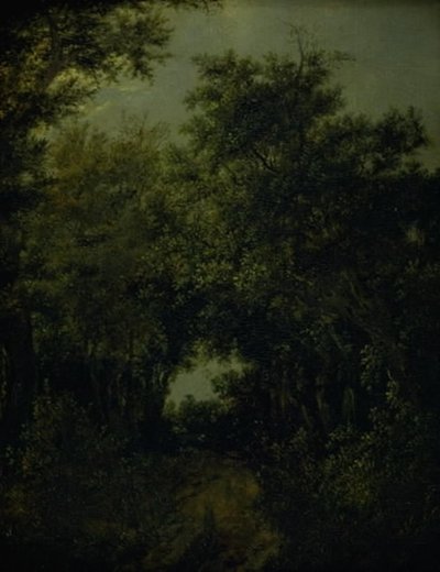 Straße in einem Eichenwald von Jacob van Ruisdael