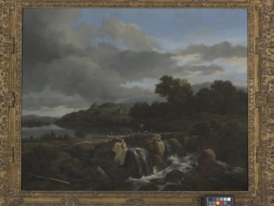 Landschaft mit Wasserfall von Jacob van Ruisdael