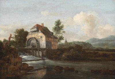 Landschaft mit einer Wassermühle, ca. 1680 von Jacob van Ruisdael