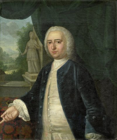 Porträt von Johan Willem Parker, Herr von Saamslag, Geersdijk, Wissekerke, Cats und Soelekerke, Bürgermeister von Middelburg, Abgeordneter von Walcheren in Zeeland von Jacob Jan Nachenius