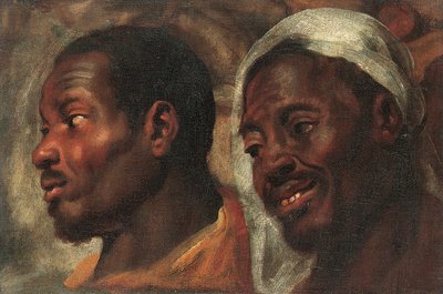 Kopfstudien von zwei afrikanischen Männern von Jacob Jordaens
