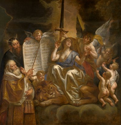 Menschliches Gesetz gegründet auf göttliche Gerechtigkeit von Jacob Jordaens