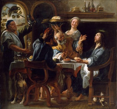 Das Abendmahl in Emmaus von Jacob Jordaens