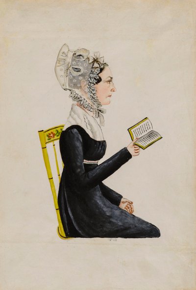 Porträt von Elizabeth Sweitzer Musser, ca. 1826 von Jacob Maentel
