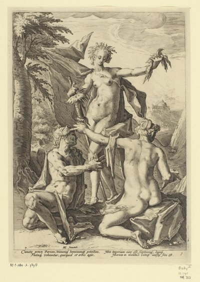 Drei Schicksalsgöttinnen von Jacob Matham (attributed to)