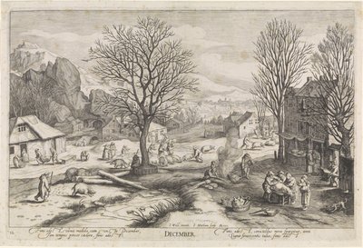 Dezember von Jacob Matham