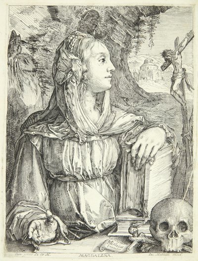 Die reuige Maria Magdalena von Jacob Matham
