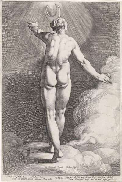 Diana als Luna von Jacob Matham