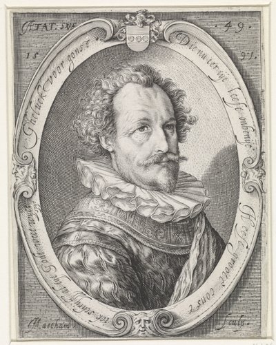 Porträt eines unbekannten Mannes im Alter von 49 Jahren von Jacob Matham
