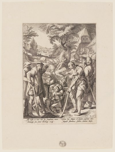 Die Reue des verlorenen Sohnes, aus Die Geschichte des verlorenen Sohnes von Jacob Matham