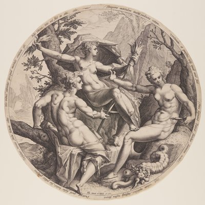 Die drei Schicksalsgöttinnen von Jacob Matham