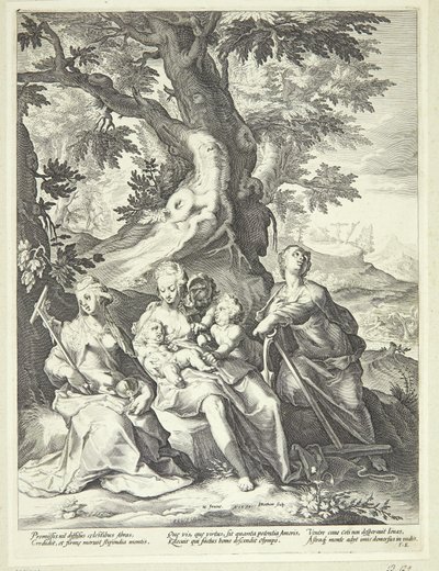 Glaube, Hoffnung und Liebe von Jacob Matham
