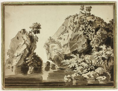 Felsen und Wasser von Jacob Philipp Hackert