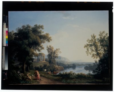 Klassische Flusslandschaft von Jacob Philippe Hackert