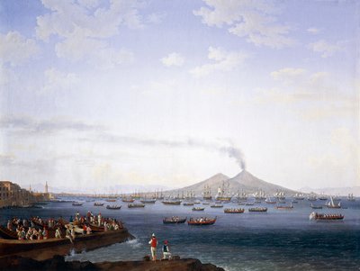 Die Rückkehr der Flotte aus Algerien in die Bucht von Neapel von Jacob Philippe Hackert