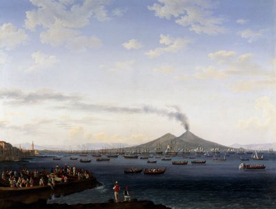 Die Rückkehr der Flotte aus Algerien in die Bucht von Neapel von Jacob Philippe Hackert
