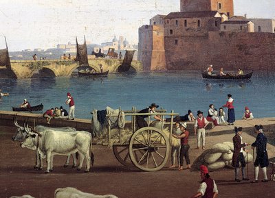 Ansicht des Hafens von Trani, von Philippe Hackert von Jacob Philippe Hackert