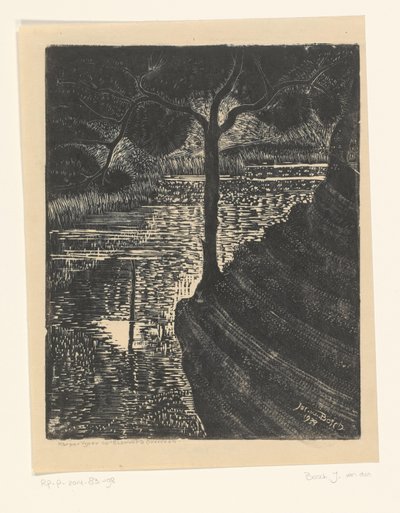 Karpfenteich auf Elswout in Overveen von Jacob Pieter van den Bosch (signed by artist)