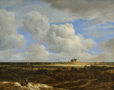 Ein Panoramablick auf Haarlem von Jacob Salomonsz. Ruysdael
