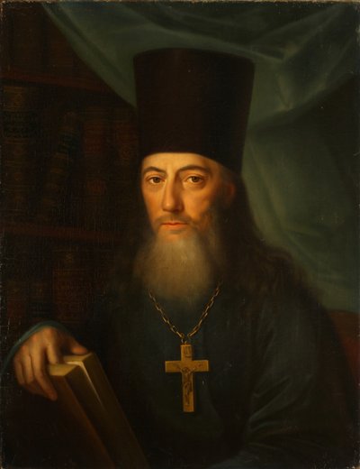 Porträt des Schriftstellers Ioann Ioannovich Krasovsky 1746-1811, 1819 von Jacob Zalessky