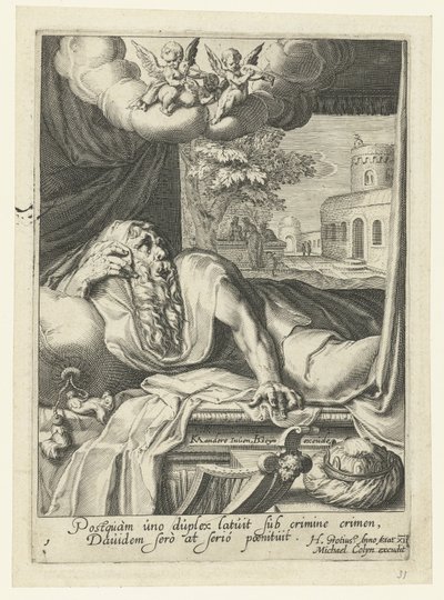 David als reuiger Sünder von Jacob de Gheyn (II) (workshop of)