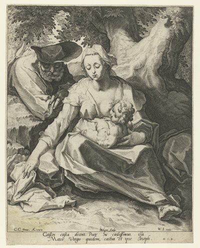 Ruhe auf der Flucht nach Ägypten von Jacob de Gheyn (II)
