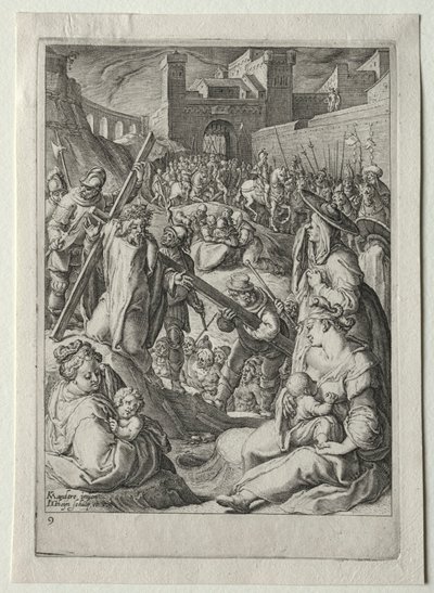 Passionsset: Christus trägt das Kreuz von Jacob de Gheyn II