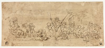 Spielende Putti von Jacob de Wit