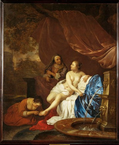 Bathseba im Bad ... von Jacob or Jacques van Loo