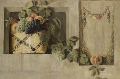 Stillleben mit Früchten und Blumengirlanden von Jacob van Campen