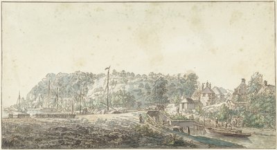 Die Schleuse bei der Grebbe zwischen Rhenen und Wageningen von Jacob van Liender